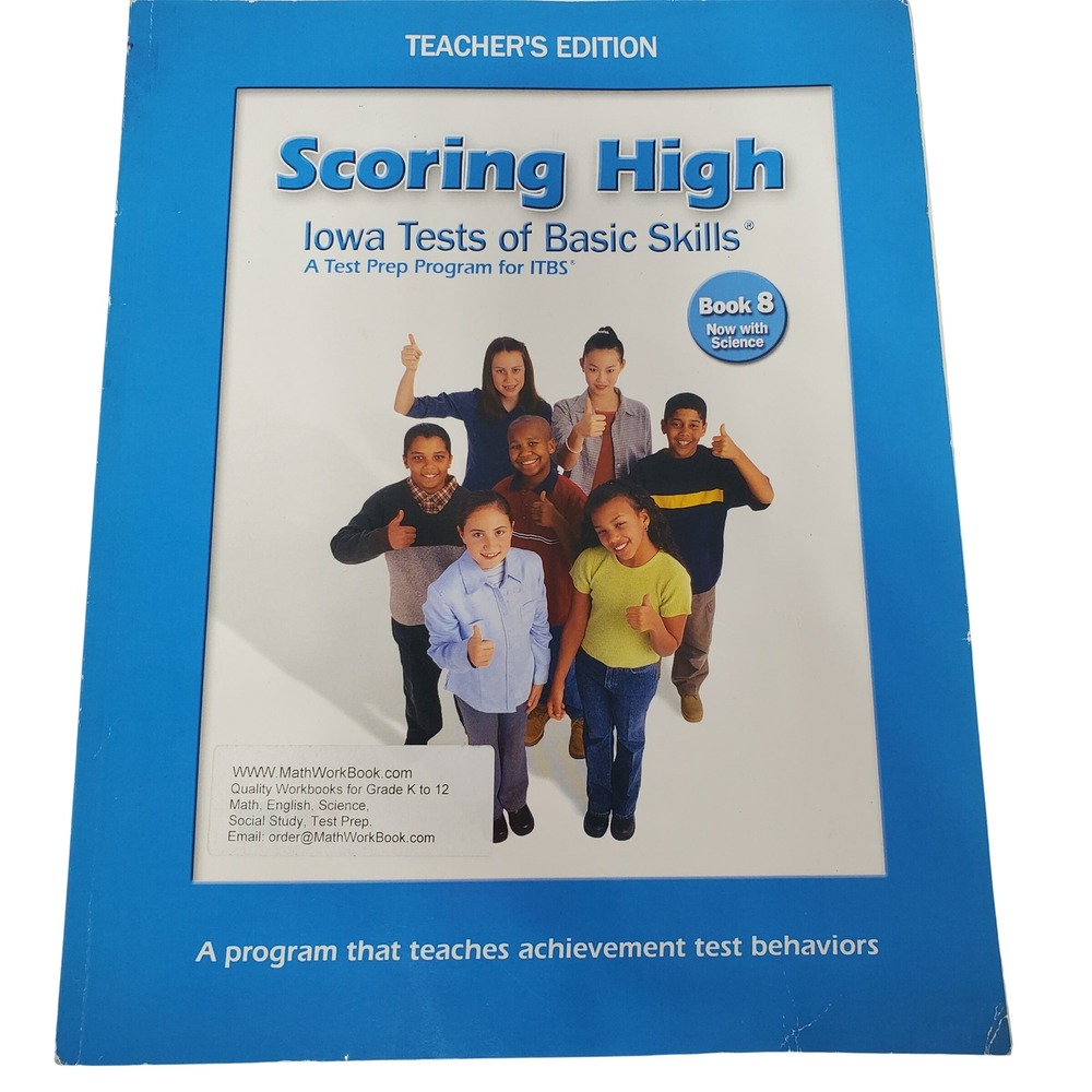 SRA McGraw-Hill Scoring High Iowa Tests of Basic Skills Teacher's Edition Book 8
